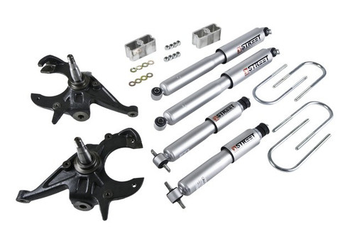 1982-1993 Chevy S10 Standard Cab 2WD 2/3" Lowering Kit w/ Street Performance Shocks - Belltech 614SP