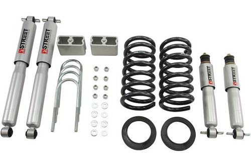 1982-1993 Chevy S10 2WD (Ext Cab) 3/3" Lowering Kit w/ Street Performance Shocks - Belltech 618SP
