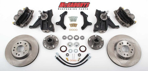 1963-1970 Chevrolet C-10 1963-1970 13" Front Disc Brake Kit & 2.5" Drop Spindles; 5x5 Bolt Pattern - McGaughys 63151