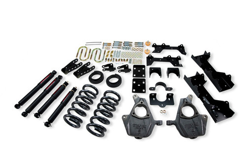 1999-2000 GMC Sierra 1500 2WD (Ext Cab) 5/7" Lowering Kit w/ Nitro Drop 2 Shocks - Belltech 681ND