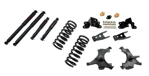 1992-1998 GMC Sierra C1500 2WD (Std Cab) 3/4" Lowering Kit w/ Nitro Drop 2 Shocks - Belltech 687ND