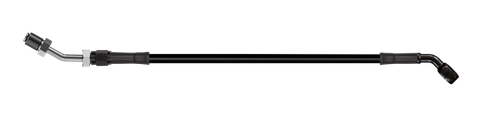 Goodridge 72in Universal Clutch Line w/Black Zinc Fittings & Black Hose - 45Deg Banjo w/AN3 Fitting - HD2045-1CB-BK72