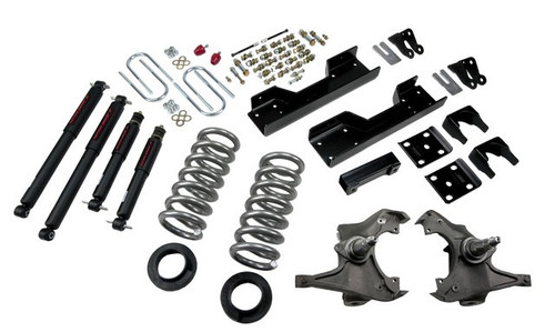 1997-2000 Chevy C2500 / C3500 2WD 5/8" Lowering Kit w/ Nitro Drop 2 Shocks - Belltech 717ND