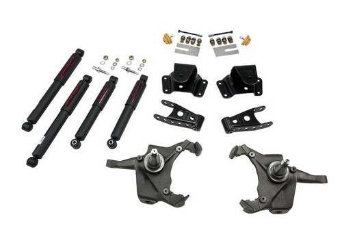 1975-1991 Chevy C30 Crew Cab Dually 3/4" Lowering Kit w/ Nitro Drop 2 Shocks - Belltech 728ND