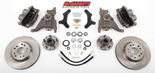 McGaughys Chevrolet Camaro 1970-1978 13" Front Disc Brake Kit & 2" Drop Spindles; 5x4.75 Bolt Pattern - Part# 64077
