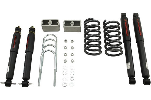 1983-1997 Mitsubishi Pickup 2.5" F / 3" R Lowering Kit w/ Nitro Drop 2 Shocks - Belltech 436ND