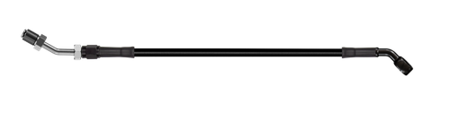 Goodridge 88in Universal Clutch Line w/Black Zinc Fittings & Black Hose - 45Deg Banjo w/AN3 Fitting - HD2045-1CB-BK88