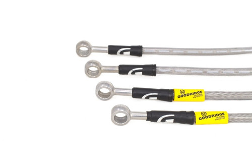 Goodridge 08-14 Subaru STi (w/Brembo Calipers) Stainless Steel Brake Line Kit - 24219