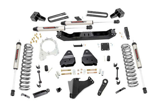 2017-2019 Ford F-350 Super Duty 4WD 4.5" Lift Kit w/ V2 Shocks - Rough Country 55970