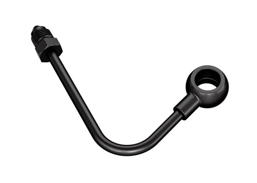 Goodridge 11-17 Harley-Davidson Softail Models Front ABS Banjo Adaptor - Black - PMCHD-030ZBK