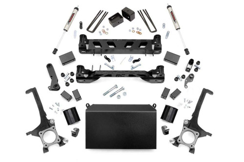 2007-2015 Toyota Tundra 2WD/4WD 4.5" Lift Kit w/ V2 Shocks - Rough Country 75370