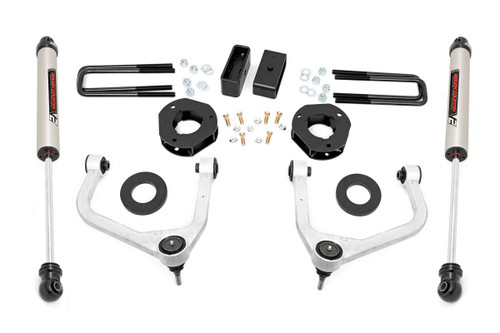 2019-2020 Chevy Silverado 1500 2WD/4WD 3.5" Lift Kit w/ Forged Upper Control Arms - Rough Country 29570