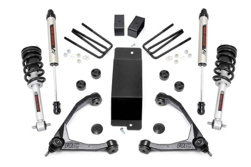 2014-2016 Chevy Silverado 1500 4WD 3.5" Lift Kit w/ N3 Struts & V2 shocks - Rough Country 19471