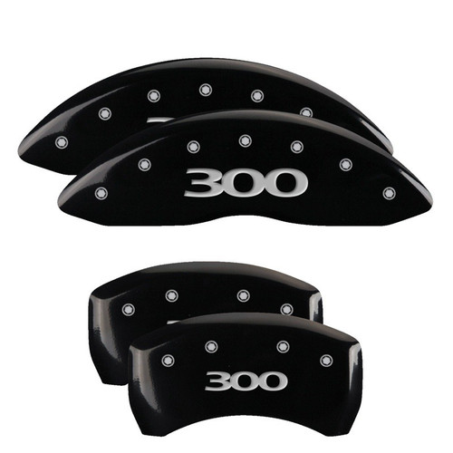 MGP 4 Caliper Covers Engraved Front & Rear 300 Black - 32005S300BK