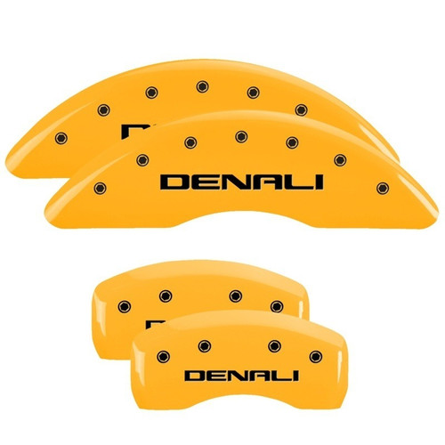 MGP 4 Caliper Covers Engraved Front & Rear Denali Yellow - 34001SDNLYL