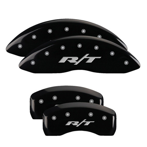 MGP 4 Caliper Covers Engraved Front & Rear RT Black - 12192SRT1BK