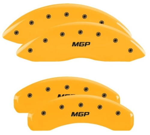 MGP 4 Caliper Covers Engraved Front & Rear MGP Yellow - 17224SYL