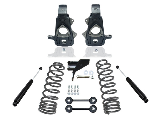 2009-2018 Dodge RAM 1500 2wd 2/4" Premium Spindle Drop Kit W/ Dual Rate Rear Coils- K440050