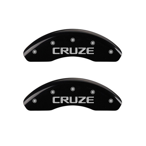MGP Front set 2 Caliper Covers Engraved Front Cruze Black - 14012FCRZBK