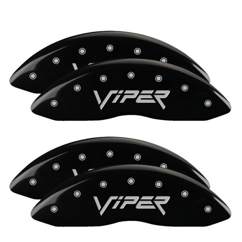 MGP 4 Caliper Covers Engraved Front & Rear Gen 2/Viper Black - 12203SVIPBK