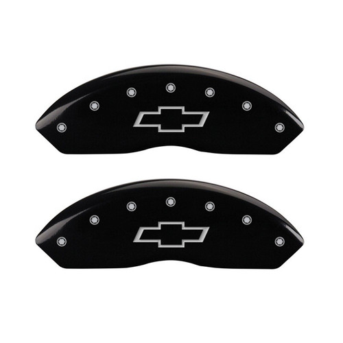 MGP Front set 2 Caliper Covers Engraved Front Bowtie Black - 14003FBOWBK