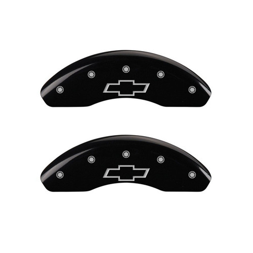 MGP Front set 2 Caliper Covers Engraved Front Bowtie Black - 14213FBOWBK