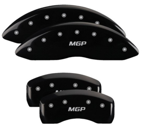MGP 4 Caliper Covers Engraved Front & Rear MGP Black - 10247SBK