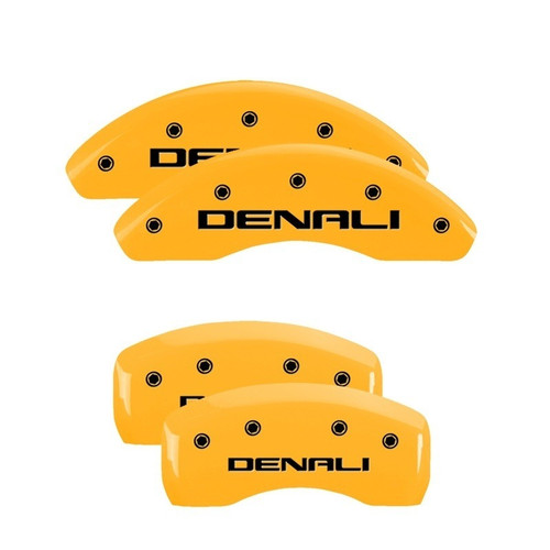 MGP 4 Caliper Covers Engraved Front & Rear Denali Yellow - 34002SDNLYL