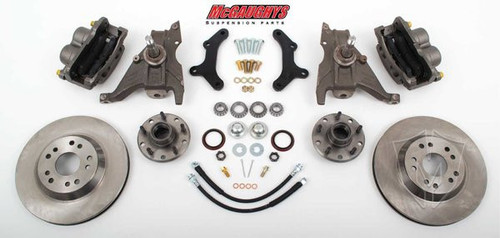 McGaughys Pontiac Firebird 1979-1981 13" Front Disc Brake Kit & 2" Drop Spindles; 5x4.75 Bolt Pattern - Part# 64079