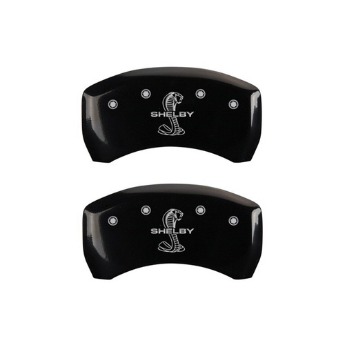 MGP Rear set 2 Caliper Covers Engraved Rear Tiffany Snake Black - 10010RSBYBK
