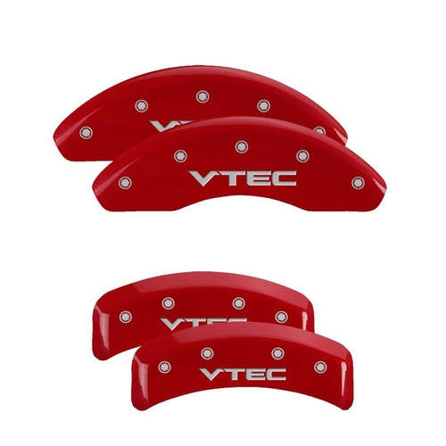 MGP 4 Caliper Covers Engraved Front & Rear Vtech Red - 39002SVTCRD