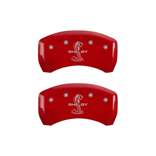 MGP Rear set 2 Caliper Covers Engraved Rear Tiffany Snake Red - 10203RSBYRD