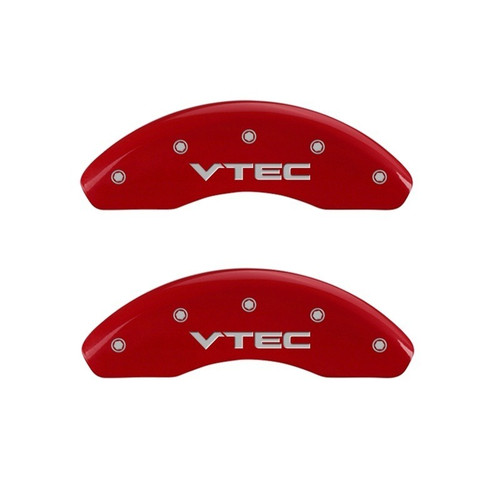 MGP Front set 2 Caliper Covers Engraved Front Vtec Red - 20209FVTCRD