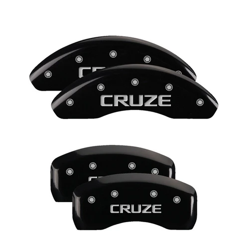 MGP 4 Caliper Covers Engraved Front & Rear Cruze Black - 14232SCRZBK
