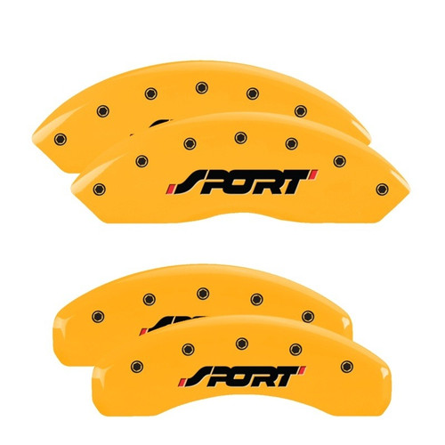 MGP 4 Caliper Covers Engraved Front & Rear SPORT Yellow - 10119SSPOYL