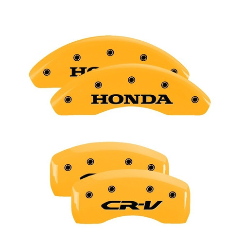 MGP 4 Caliper Covers Engraved Front Honda Engraved Rear CR-V Yellow - 20205SCRVYL