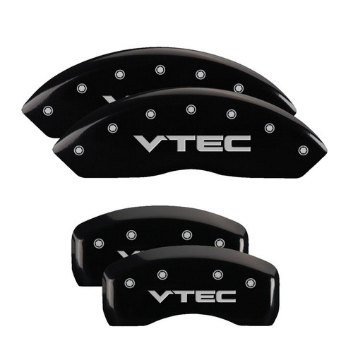 MGP 4 Caliper Covers Engraved Front & Rear Vtech Black - 20203SVTCBK