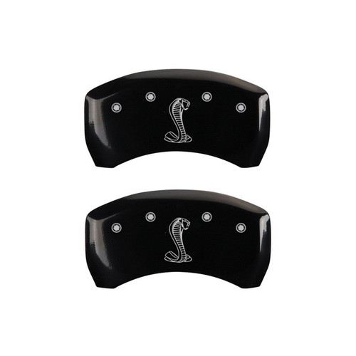 MGP Rear set 2 Caliper Covers Engraved Rear Tiffany Snake Black - 10203RSNKBK