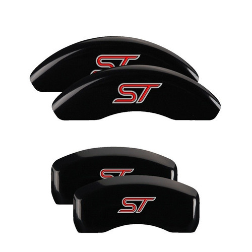 MGP 4 Caliper Covers Engraved Front & Rear No bolts/ST Black - 10236SST1BK