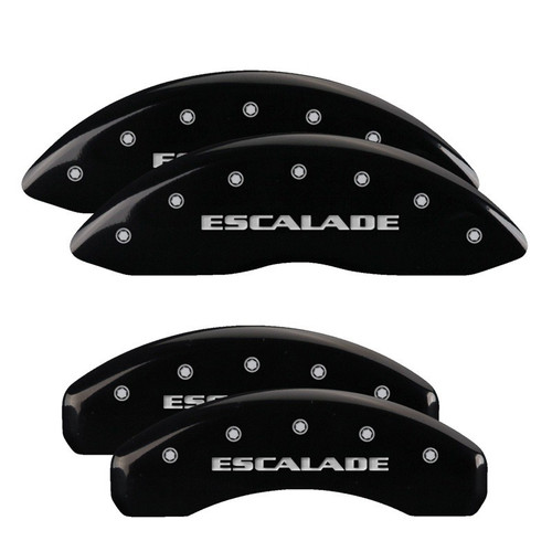 MGP 4 Caliper Covers Engraved Front & Rear Escalade Black - 35015SESCBK
