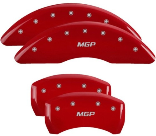 MGP 4 Caliper Covers Engraved Front & Rear MGP Red - 23233SRD