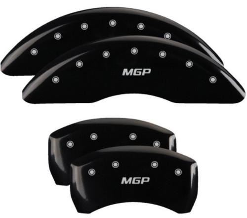 MGP 4 Caliper Covers Engraved Front & Rear MGP Black - 11220SBK