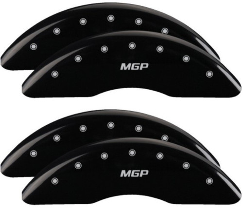 MGP 4 Caliper Covers Engraved Front & Rear 2019+ Ram 2500/3500 Black - 55007SBK