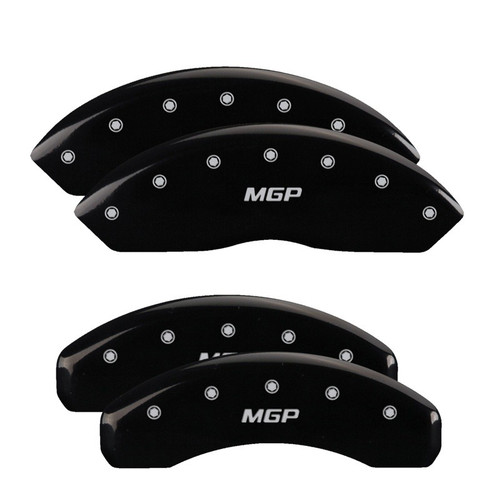 MGP 4 Caliper Covers Engraved Front & Rear MGP Black - 36007SBK