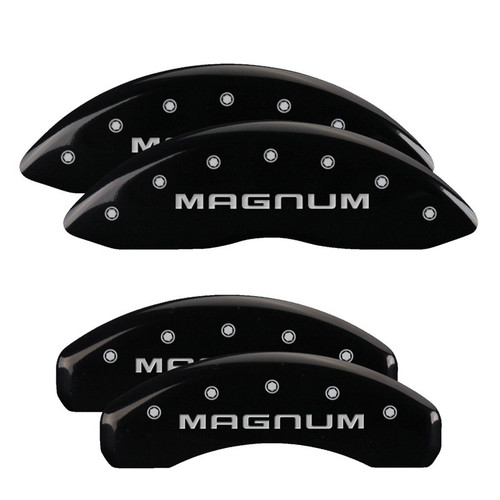 MGP 4 Caliper Covers Engraved Front & Rear Magnum Black - 12088SMGMBK