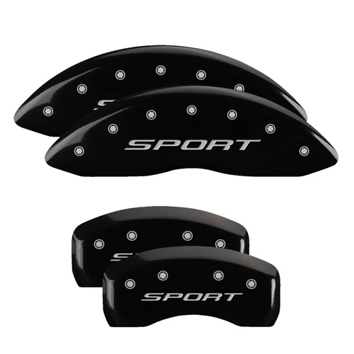 MGP 4 Caliper Covers Engraved front & Rear 2015/Sport Black - 10241SSPTBK