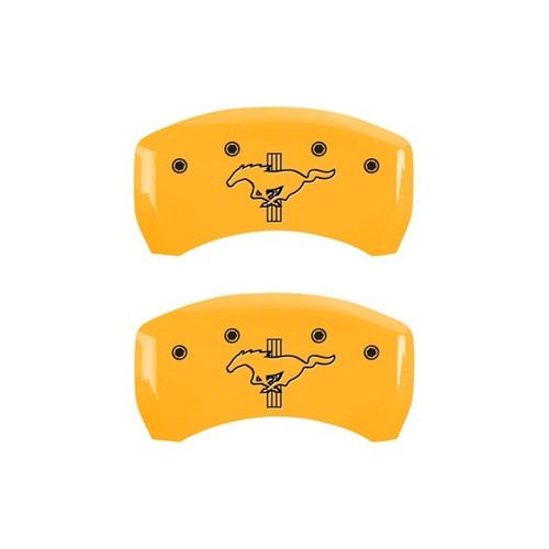 MGP Rear set 2 Caliper Covers Engraved Rear 2015/Bar & Pony Yellow - 10203RMB2YL