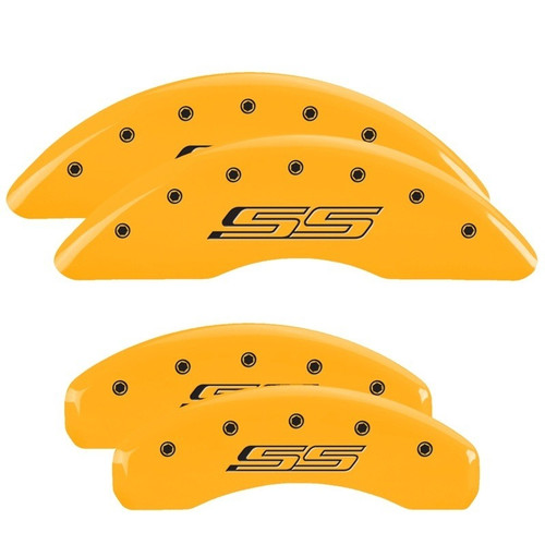 MGP 4 Caliper Covers Engraved Front & Rear Gen 5/SS Yellow - 14241SSS5YL