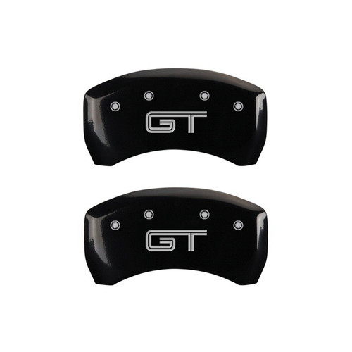MGP Rear set 2 Caliper Covers Engraved Rear GT Black - 10010RMGTBK