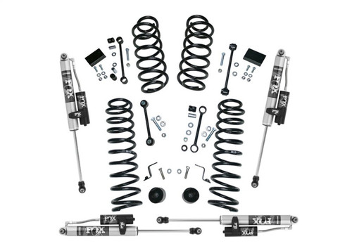 18-22 Jeep Wrangler JLU (NO Mojave) 4WD 2.5in Dual Rate Coil Lift Kit w/Fox 2.0 Res Shocks - Superlift K183FX